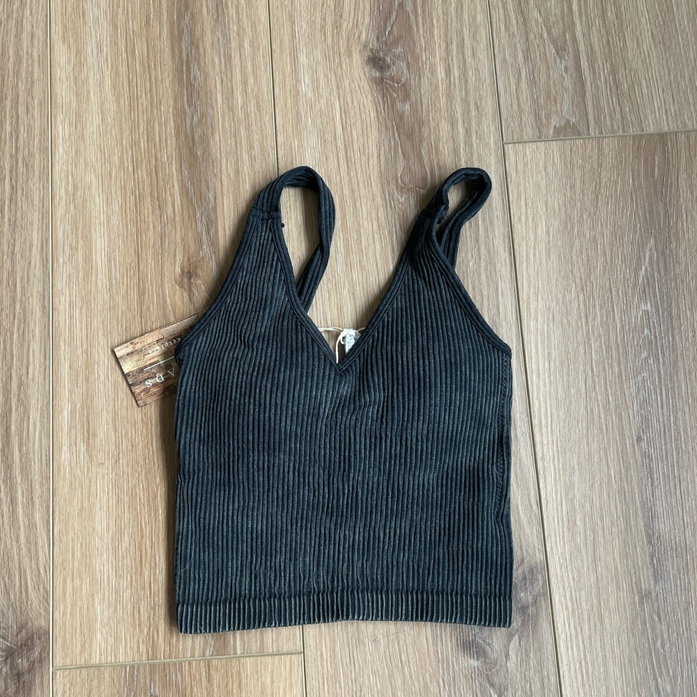 Dark navy ribbed Tank